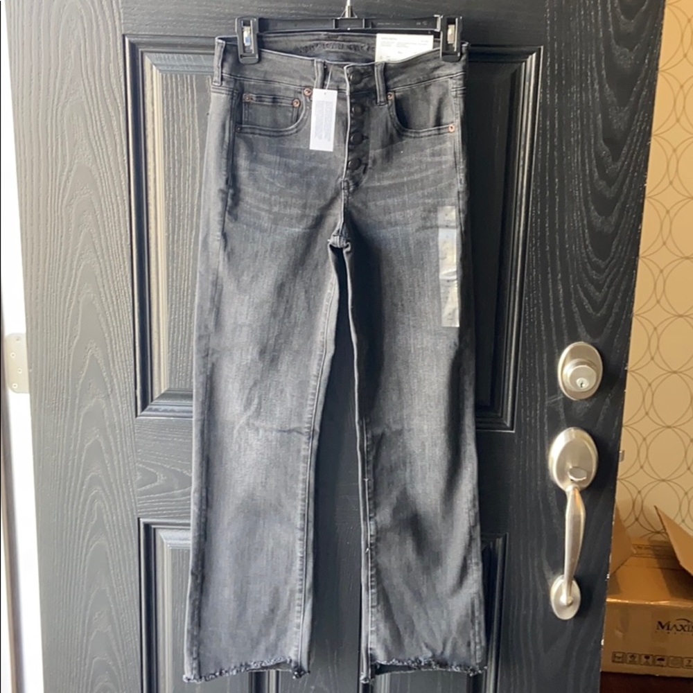 American Eagle High Waisted Crop Stretch Jeans